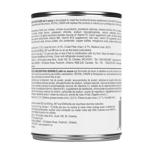 SOIN PEAU SENSIBLE PÂTÉ EN SAUCE – nourriture en conserve pour chiens, 385 g, (13.5 oz)