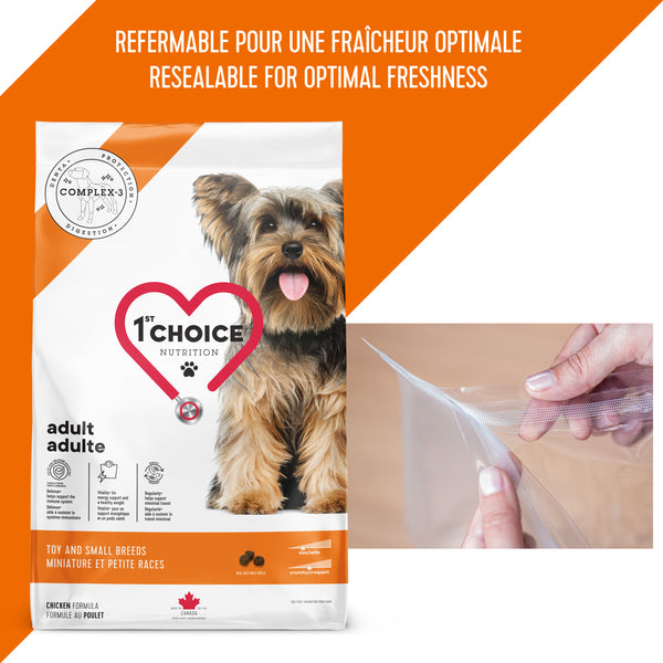 Nourriture pour chien, adulte, miniature et petite races - poulet