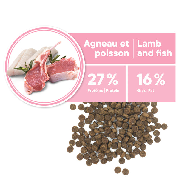 Nourriture pour chiot, toutes races, peau et pelage - agneau