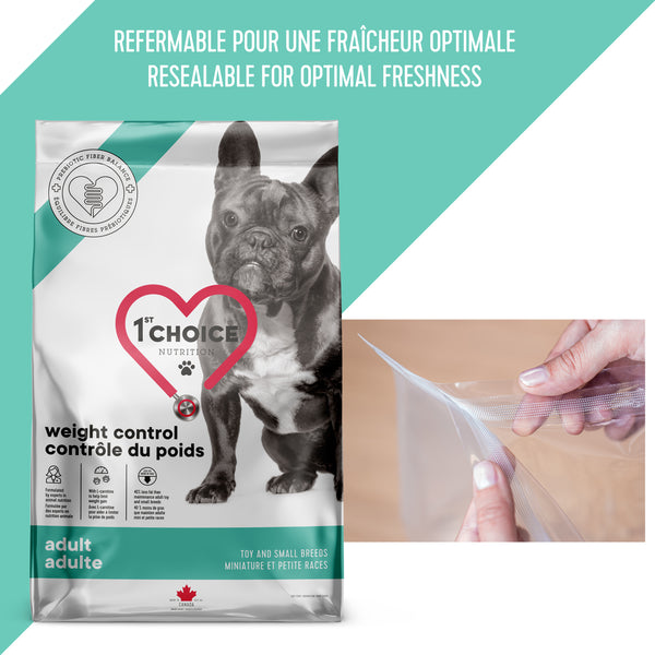 NOURRITURE POUR CHIEN, MINIATURE ET PETITE RACES, CONTRÔLE DU POIDS - POULET - Animatout
