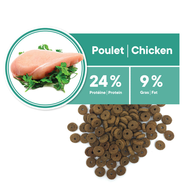 Nourriture pour chien, moyenne et grande races, contrôle du poids - poulet 10 kg - Animatout