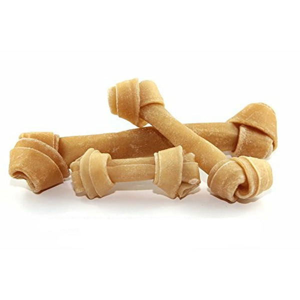 Os de cuir pour chien - os bruns noués
