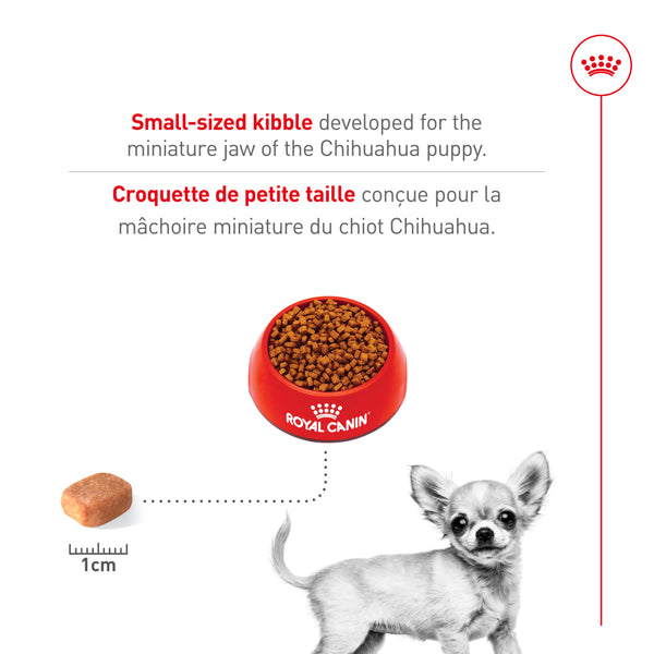 CHIOT CHIHUAHUA – nourriture sèche pour chiots, 1.1 kg, (2.5 lb)