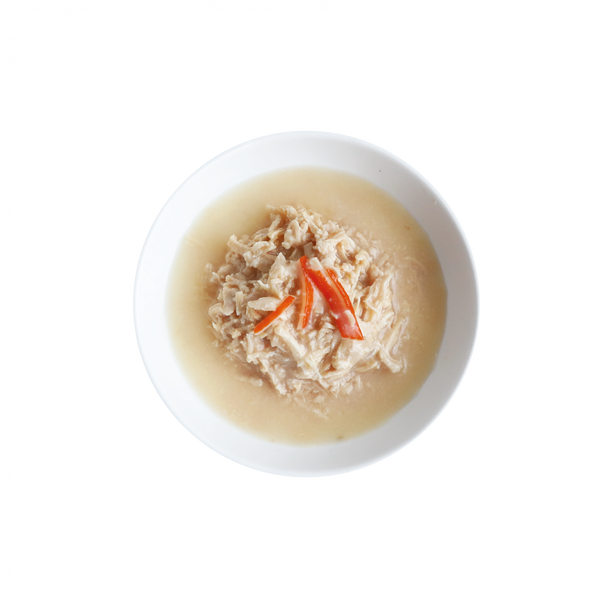 Repas gourmand au lait de chèvre, poulet et crabe pour chats 70 g