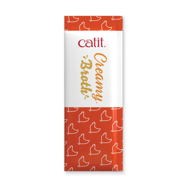 Nourriture humide pour chat bouillon poulet et foie paquet 4