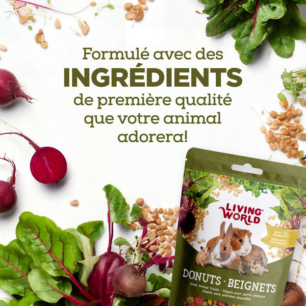 Gâteries pour petits animaux, beignets, 120 g (4,2 oz)