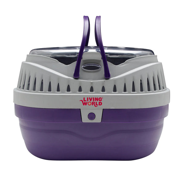Cage de transport pour petits animaux, violette, petite