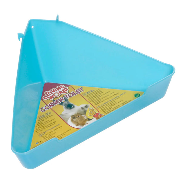 Coin-toilettes pour hamster, bleu-vert, grand