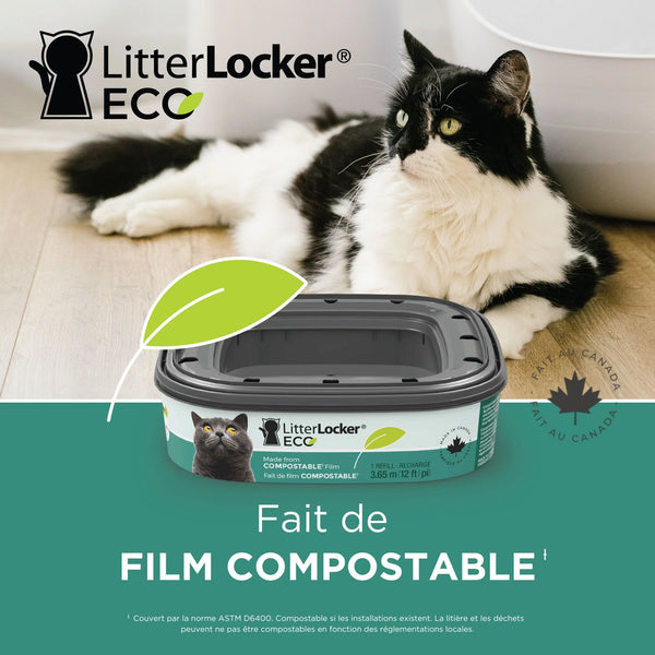 Recharge Eco compostable pour LitterLocker ou Litter Genie design plus