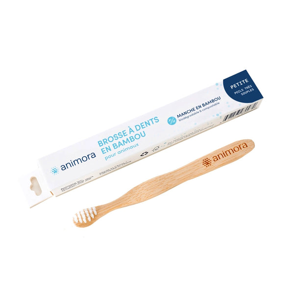 Brosse à dents en bambou pour chien et chat - Animatout