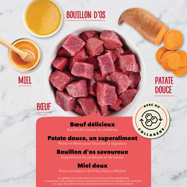 Gâteries pour chien Bouchées croquantes au boeuf 113 g