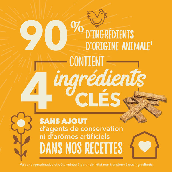 Gâteries pour chien Bouchées croquantes au poulet 113 g
