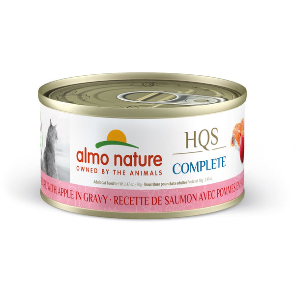 Nourriture humide pour chat HQS Complete - saumon et pomme en sauce 70 g
