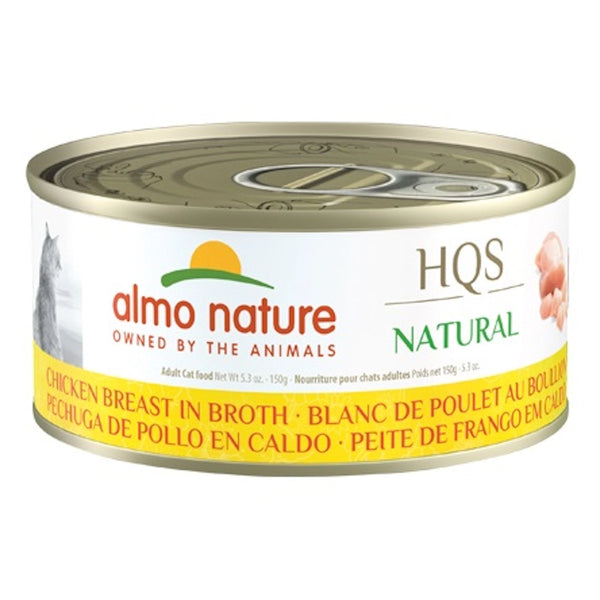 Nourriture humide pour chat HQS Natural - blanc de poulet au bouillon - Animatout