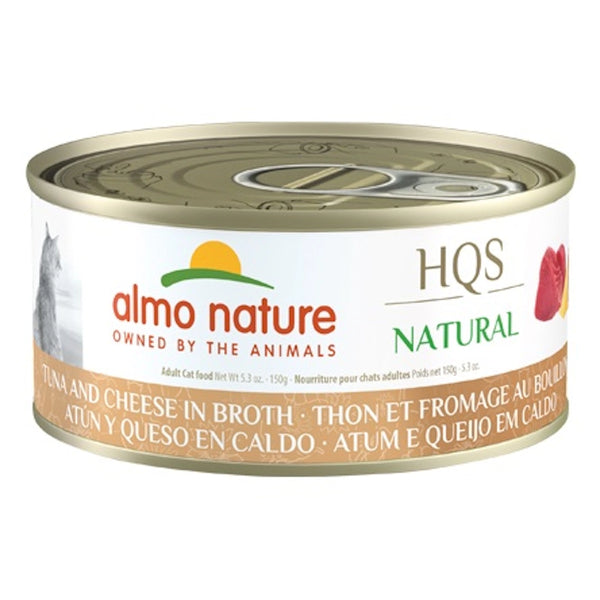 Nourriture humide pour chat HQS Natural - thon et fromage au bouillon - Animatout