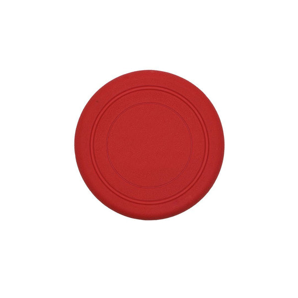 Jouet en caoutchouc pour chien - disque volant flexible, couleurs assorties