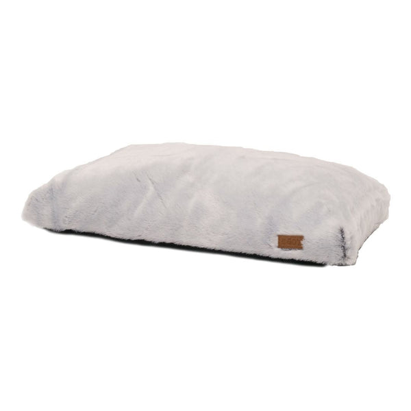 Lit plat pour chien Quartz, idéal pour les cages - gris