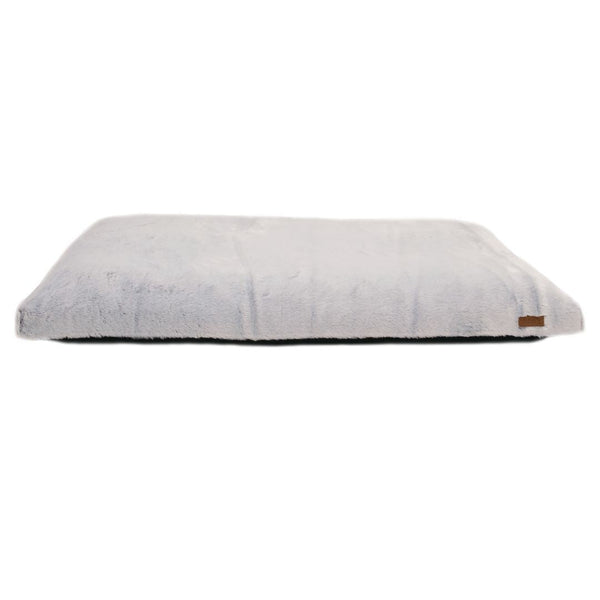 Lit plat pour chien Quartz, idéal pour les cages - gris