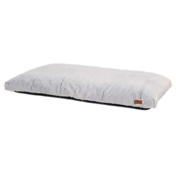 Lit plat pour chien Quartz, idéal pour les cages - gris