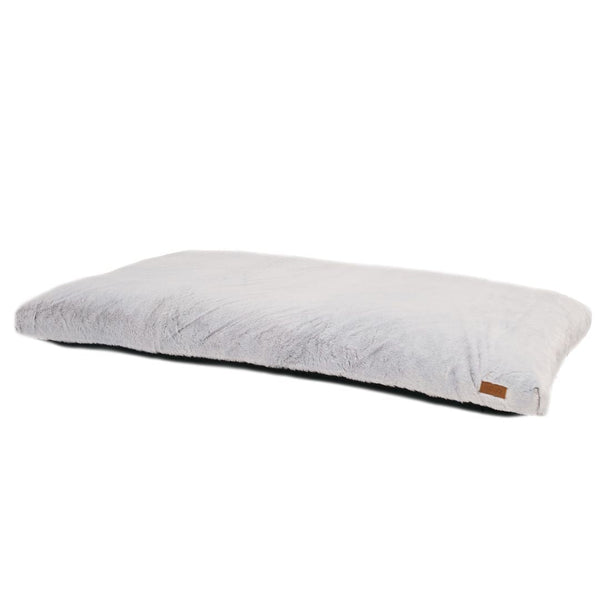 Lit plat pour chien Quartz, idéal pour les cages - gris