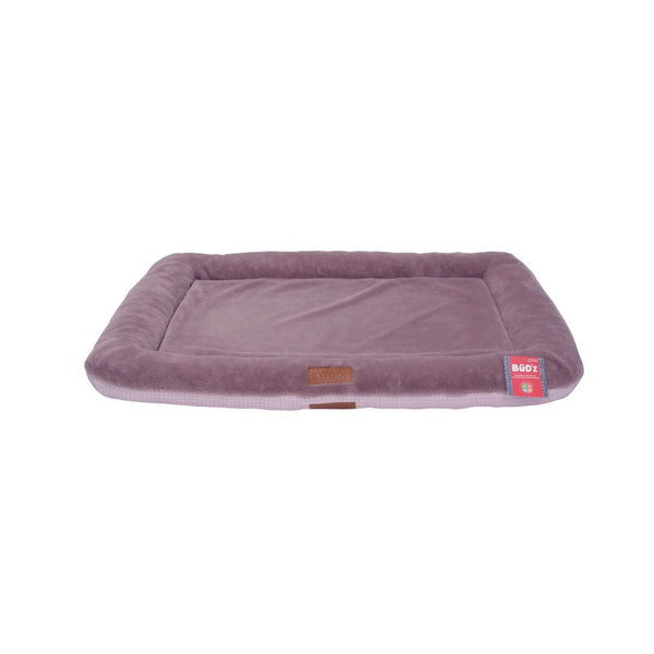 Lit pour chien réversible 4 saisons, fraîcheur & confort - rose mauve