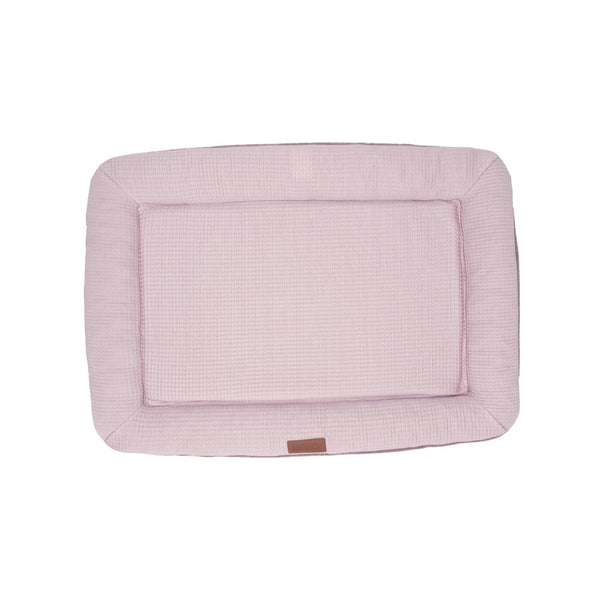 Lit pour chien réversible 4 saisons, fraîcheur & confort - rose mauve