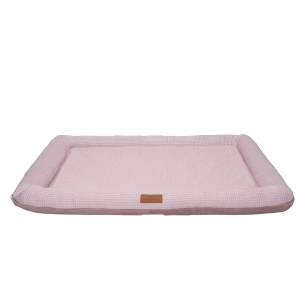 Lit pour chien réversible 4 saisons, fraîcheur & confort - rose mauve