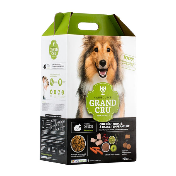GRAND CRU NOURRITURE POUR CHIEN TOUT STADE DE VIE, SANS GRAINS - DINDE - Animatout