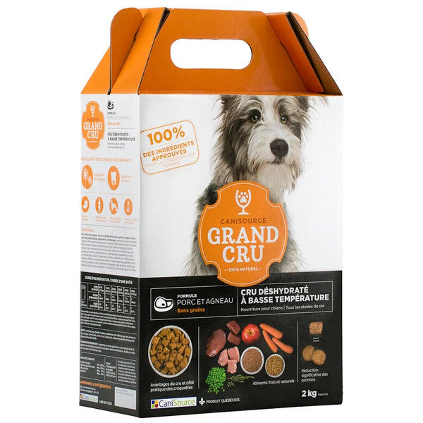 Grand Cru nourriture pour chien tout stade de vie, sans grains - porc et agneau