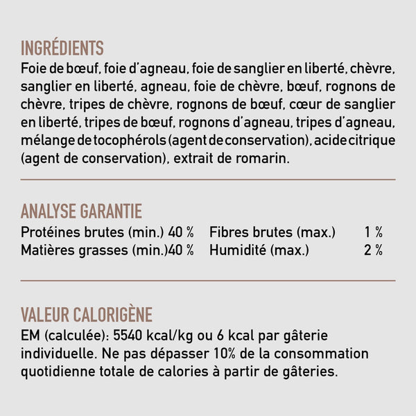 Gâteries lyophilisées pour chien Regional Red 92 g
