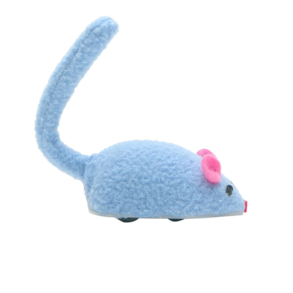 Souris pour chat automotrice à roulettes Cat Love, bleue