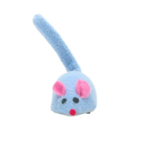 Souris pour chat automotrice à roulettes Cat Love, bleue