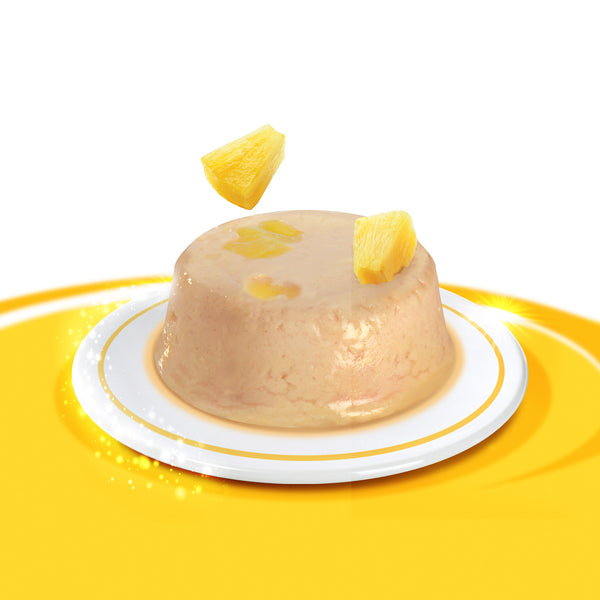 Mousses pour chat Creamy Cups, poulet avec ananas, 4 x 25 g - Animatout