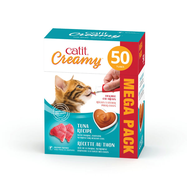 Gâteries crémeuses pour chat creamy à lécher, thon - Animatout