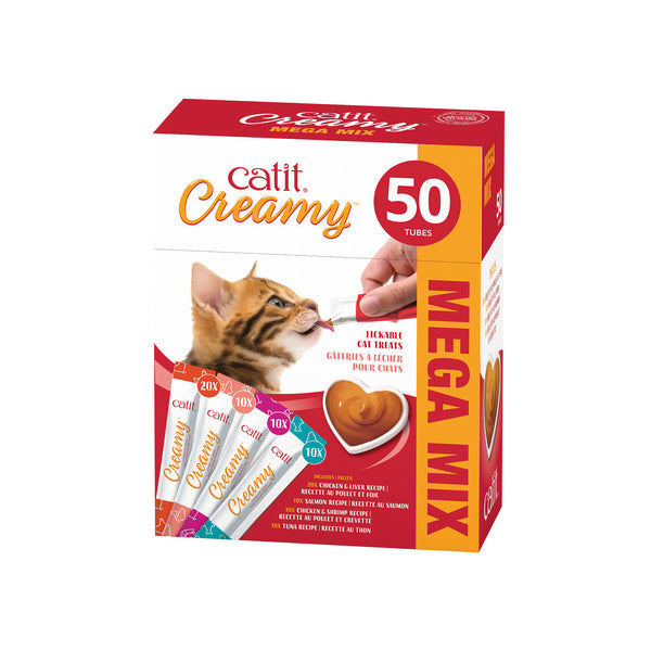 Gâteries crémeuses pour chat creamy à lécher, mélange assorti - Animatout