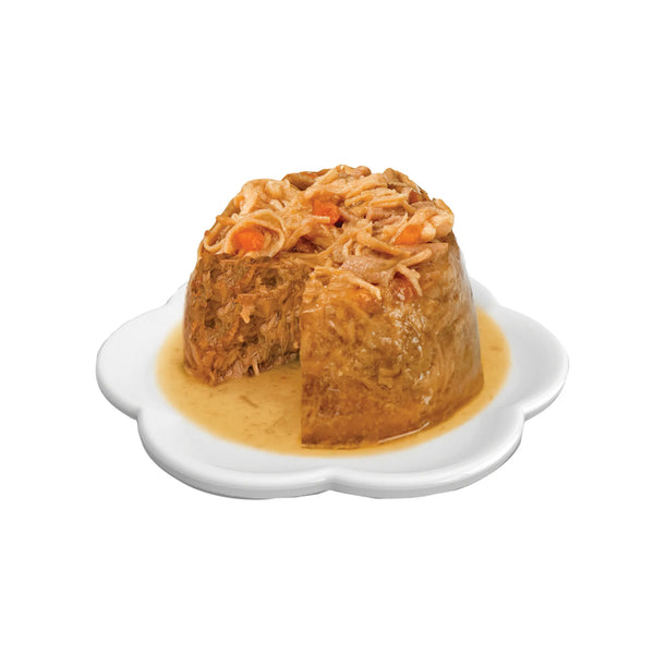Repas de poulet pour chat avec saumon et carottes, 80 g - Animatout