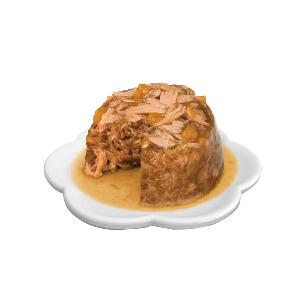 Repas de poisson pour chat avec poisson blanc et citrouille, 80 g - Animatout