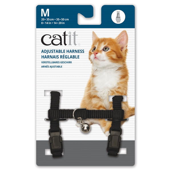 Harnais réglable pour chatons Catit en nylon, noir