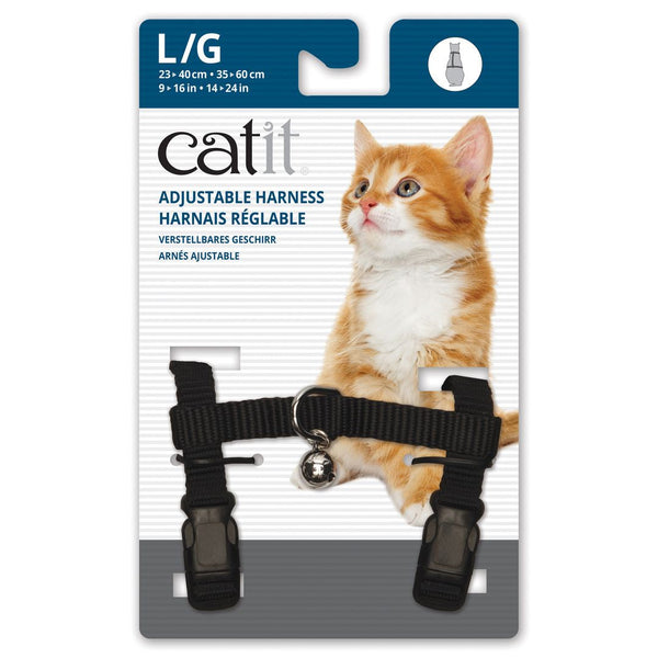 Harnais réglable pour chatons Catit en nylon, noir