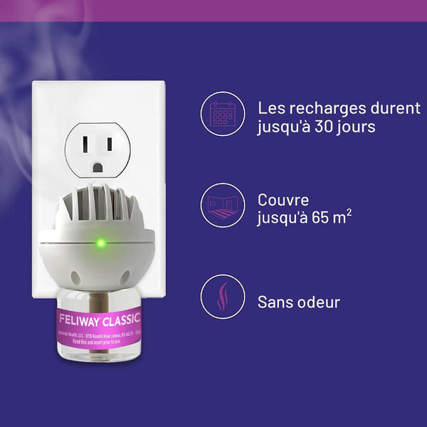 Feliway Classic recharge 30 jours pour diffuseur 48ml