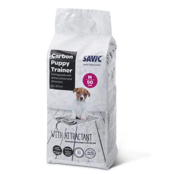 Tapis d'entrainement à la propreté pour chien au charbon medium - Animatout