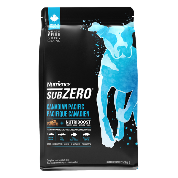 Nourriture Nutrience SubZero Sans grains pour chiens, Pacifique canadien, 10 kg