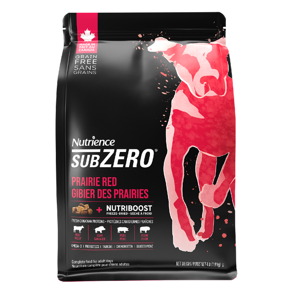 Nourriture Nutrience SubZero pour chiens, Gibier des Prairies