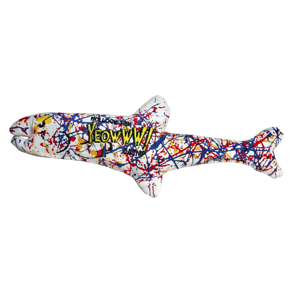Jouet chat cataire - poisson 11" multicolores