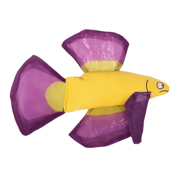 Jouet d'herbe à chat - poisson betta