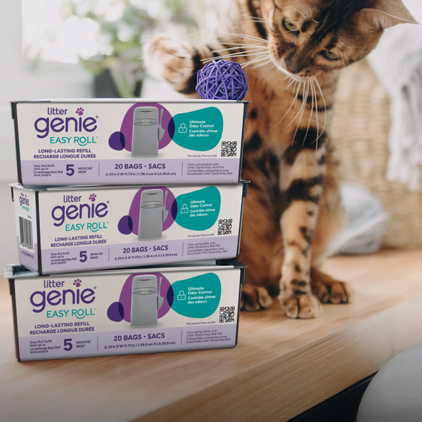 Recharge pour poubelle Litter Genie Easy Roll, dure jusqu'à 5 mois