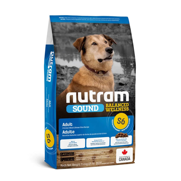 Nourriture pour chien SOUND (S6), poulet & riz brun 25 lb