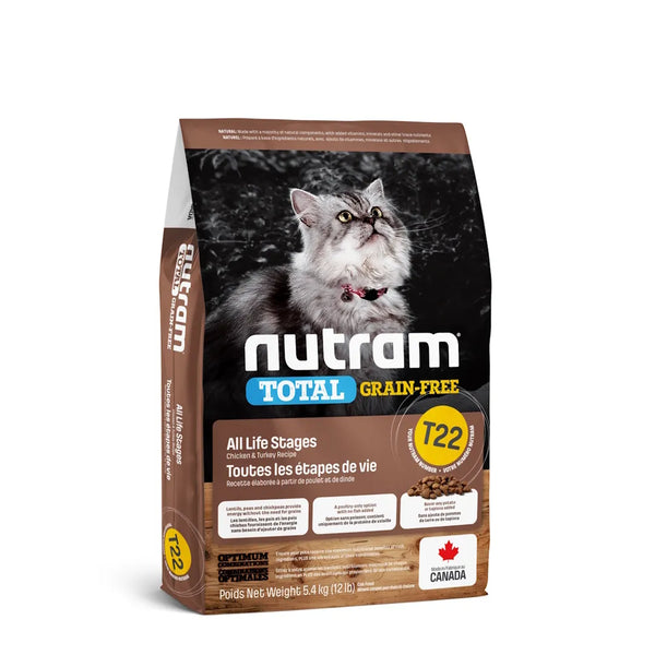 Nourriture sans grains pour chat TOTAL (T22), poulet & dinde