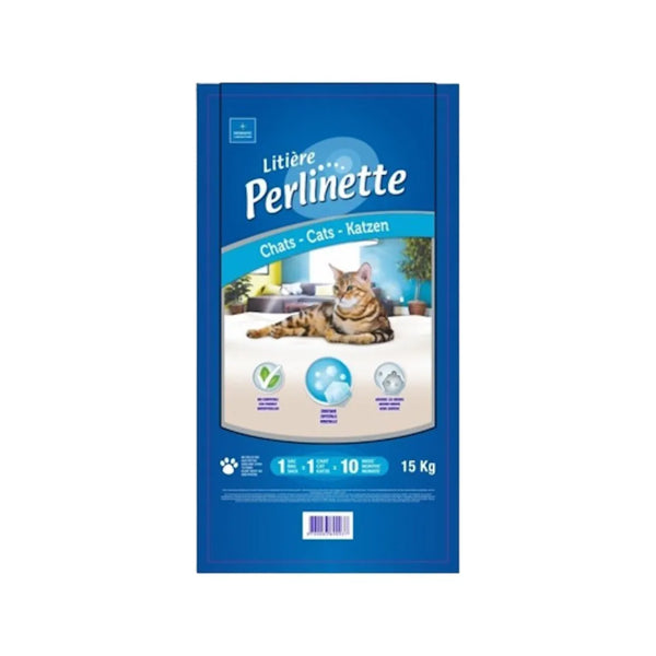 Litière de silice Perlinette pour chats adultes