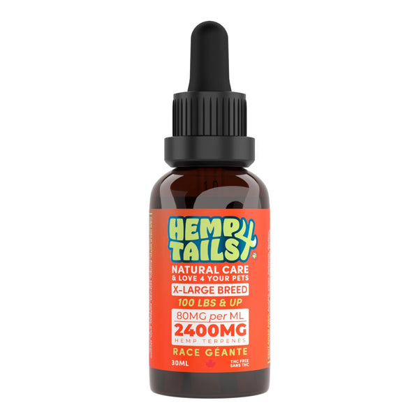 Huile de chanvre pour chien de race géante 2400mg 30 ml